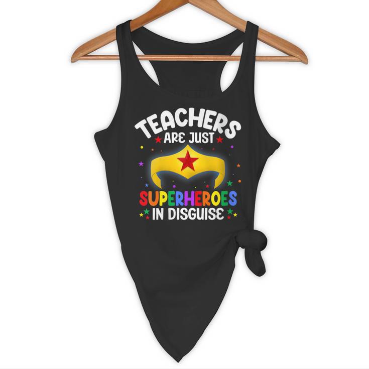 Teachers Are Just Superheroes In Disguise School Women Men Flowy Tank, novelty gifts, funny gifts Teachers Are Just Superheroes In Disguise School Women Men Flowy Tank, novelty gifts, funny gifts