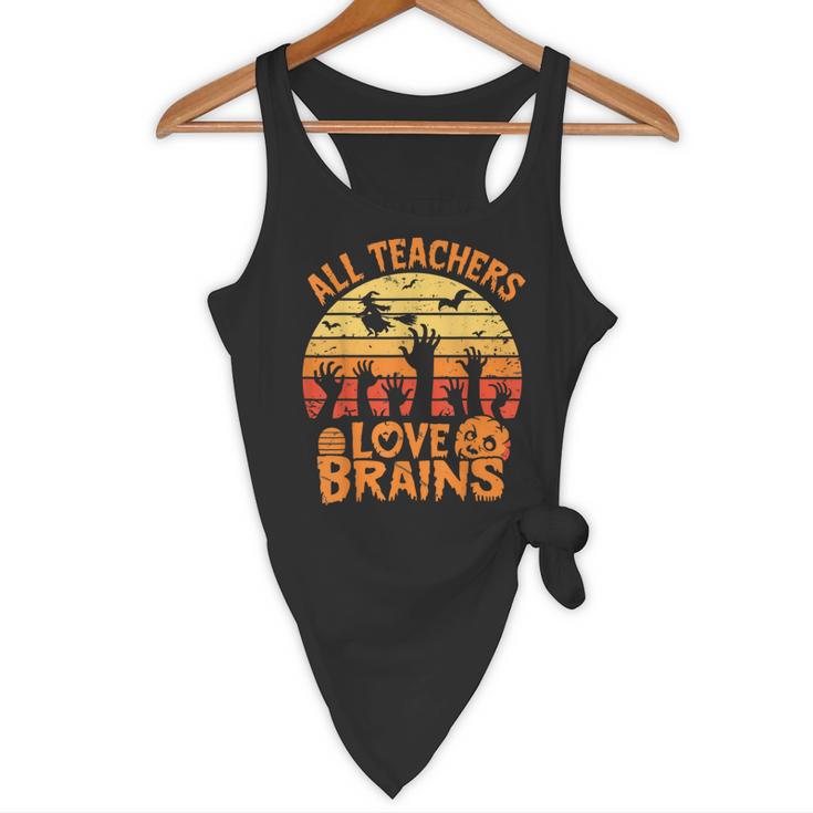 All Teachers Love Brains Teachers Halloween Teacher Flowy Tank, novelty gifts, funny gifts All Teachers Love Brains Teachers Halloween Teacher Flowy Tank, novelty gifts, funny gifts