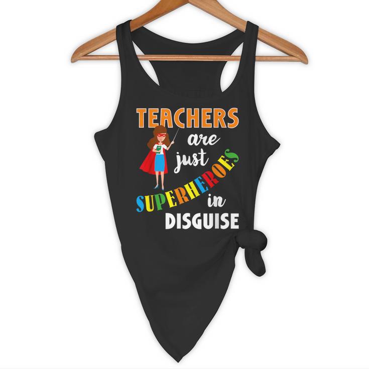 Teachers Are Superheroes Graduation School Teachers Flowy Tank, novelty gifts, funny gifts
