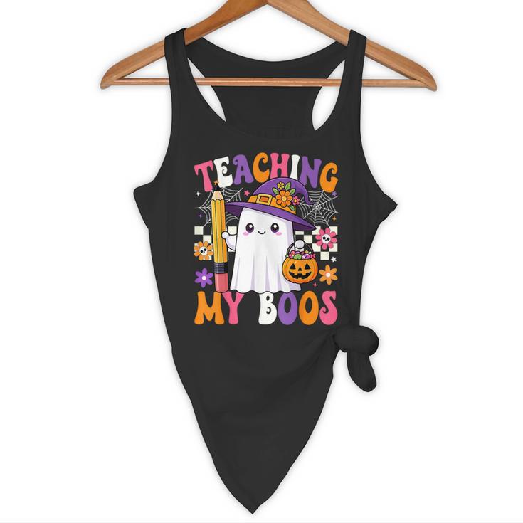 Teaching My Boos Ghost Teacher Cute Pencil Halloween Teacher Flowy Tank, novelty gifts, funny gifts Teaching My Boos Ghost Teacher Cute Pencil Halloween Teacher Flowy Tank, novelty gifts, funny gifts