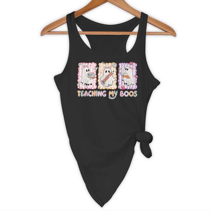 Teaching Is My Boos Teacher Ghost Halloween Women Girls Flowy Tank, novelty gifts, funny gifts Teaching Is My Boos Teacher Ghost Halloween Women Girls Flowy Tank, novelty gifts, funny gifts