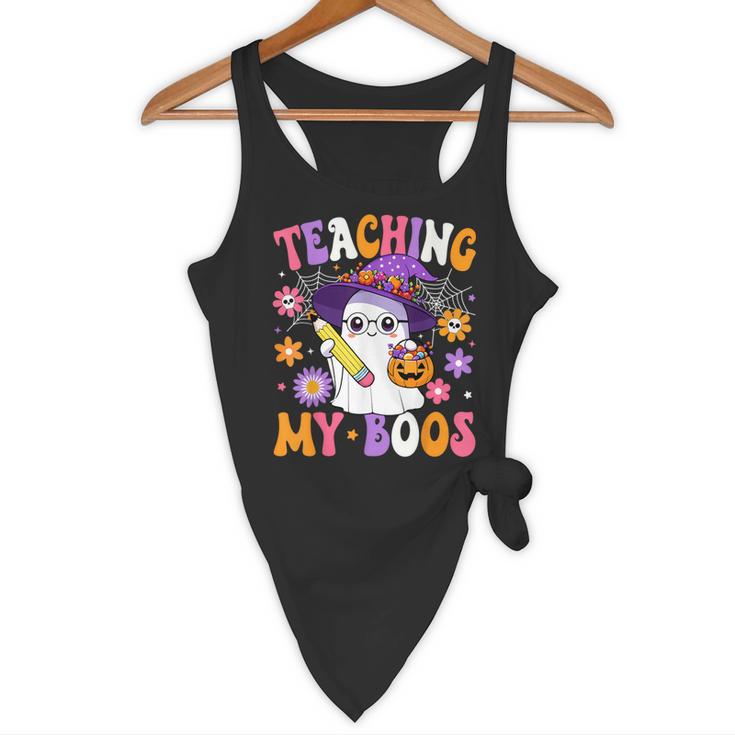 Teaching My Boos Teacher Ghost Teach Halloween Teacher Flowy Tank, novelty gifts, funny gifts Teaching My Boos Teacher Ghost Teach Halloween Teacher Flowy Tank, novelty gifts, funny gifts