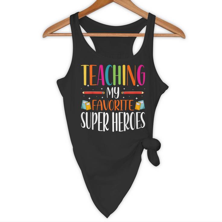 Teaching My Favorite Superheros Men Women SPED Teacher Flowy Tank, novelty gifts, funny gifts