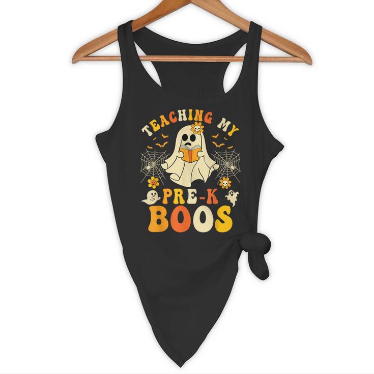 Teaching My Pre-K Boos Crew Teachers Halloween Ghost Flowy Tank, novelty gifts, funny gifts Teaching My Pre-K Boos Crew Teachers Halloween Ghost Flowy Tank, novelty gifts, funny gifts