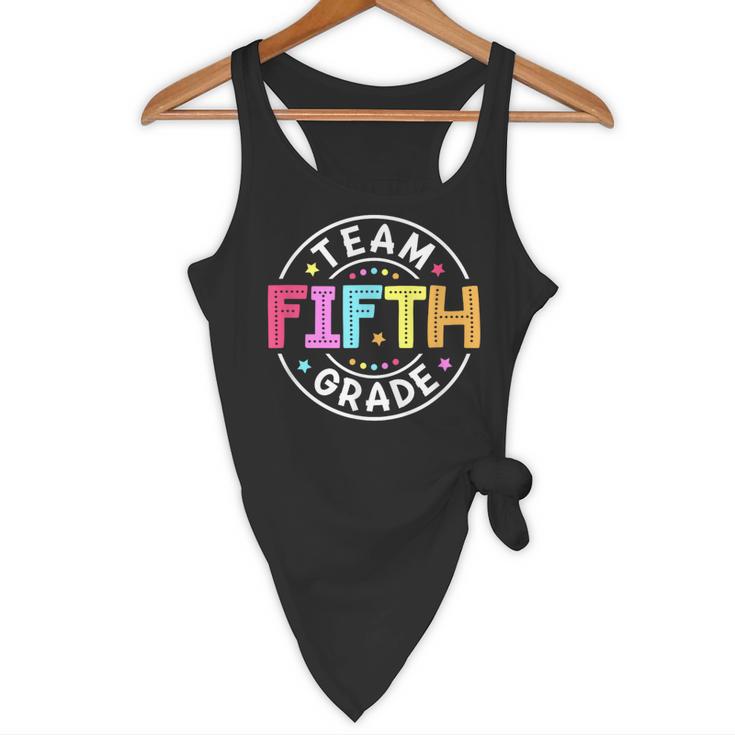 Team Fifth Grade Teacher Back To School 5th Grade Squad Kids Flowy Tank, novelty gifts, funny gifts