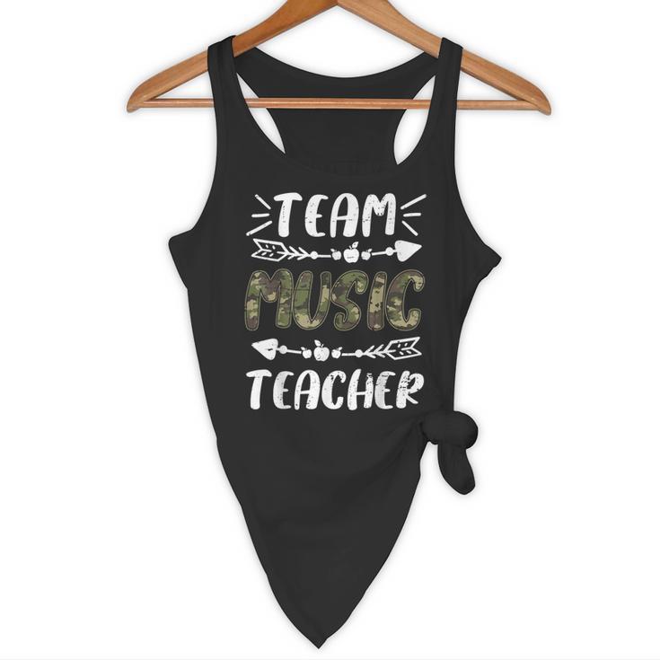 Team Music Teacher Camo Teacher Student Back To School Flowy Tank, novelty gifts, funny gifts Team Music Teacher Camo Teacher Student Back To School Flowy Tank, novelty gifts, funny gifts