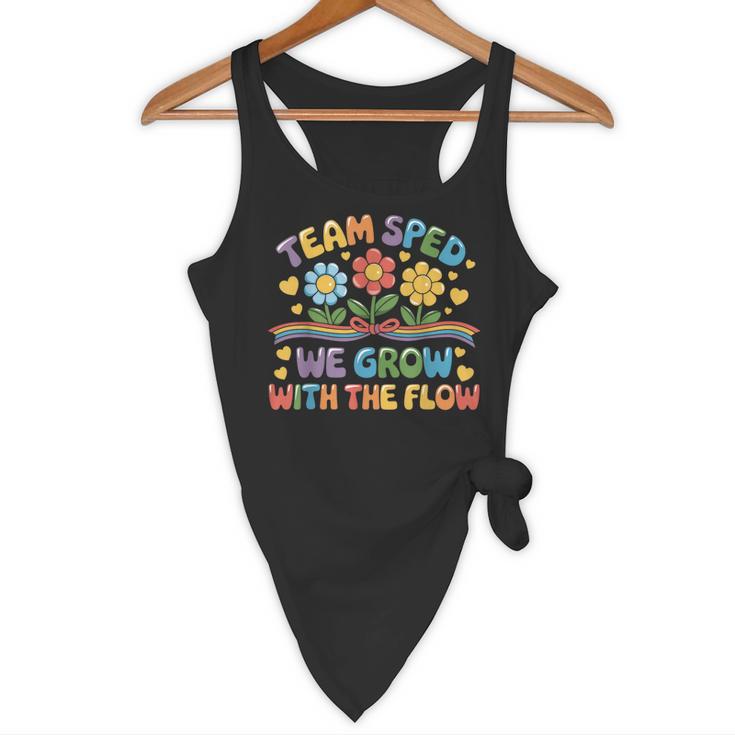 Team SPED We Grow With The Flow Special Ed Teacher Flowy Tank, novelty gifts, funny gifts Team SPED We Grow With The Flow Special Ed Teacher Flowy Tank, novelty gifts, funny gifts