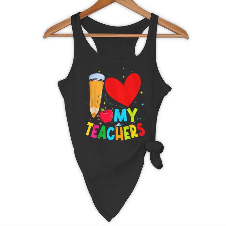 Teens Graduation I Heart My Teachers I Love My Teachers Flowy Tank, novelty gifts, funny gifts