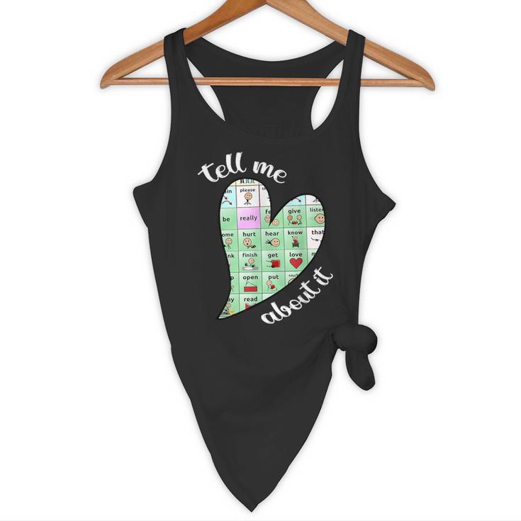 Tell Me About It Speech Pathology Aac Sped Teacher Flowy Tank, novelty gifts, funny gifts Tell Me About It Speech Pathology Aac Sped Teacher Flowy Tank, novelty gifts, funny gifts
