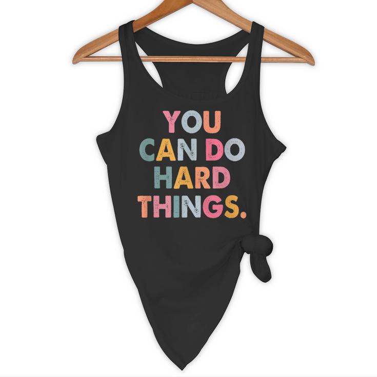Test Day Teacher You Can Do Hard Things Women Kids Flowy Tank, novelty gifts, funny gifts