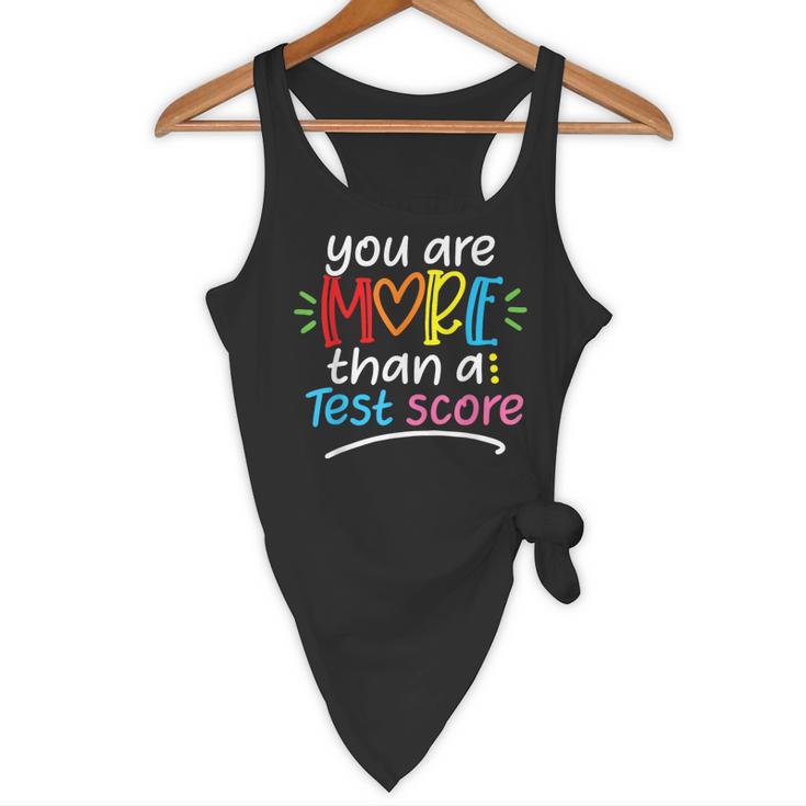 Test Day Teacher Shirt You Are More Than a Test Score Women Flowy Tank, novelty gifts, funny gifts