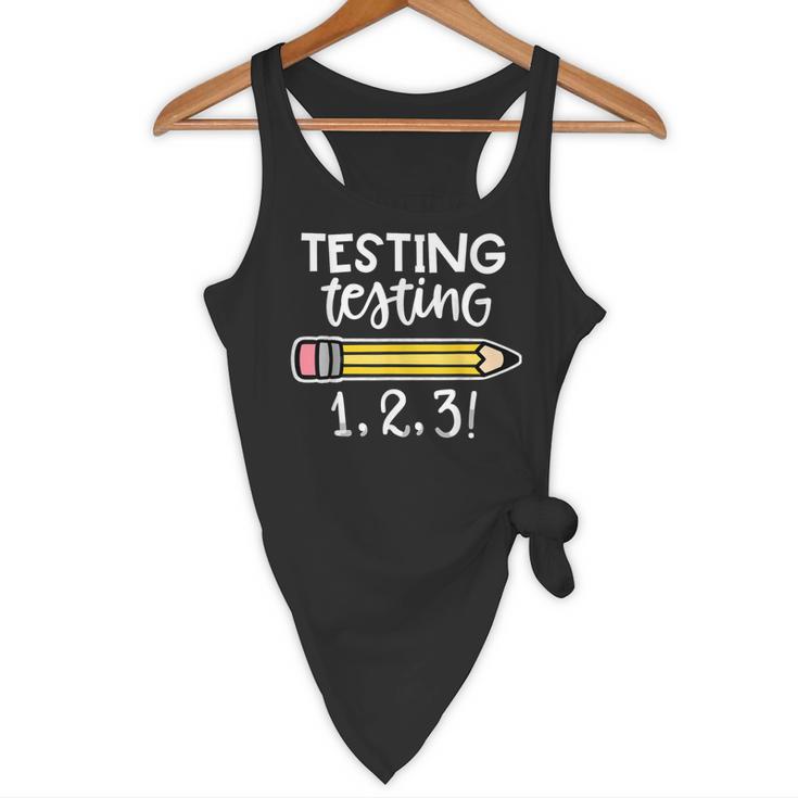 Testing Testing 123 Cute Test Day School Teacher Exam For Men Women Girls Kids Flowy Tank, novelty gifts, funny gifts Testing Testing 123 Cute Test Day School Teacher Exam For Men Women Girls Kids Flowy Tank, novelty gifts, funny gifts