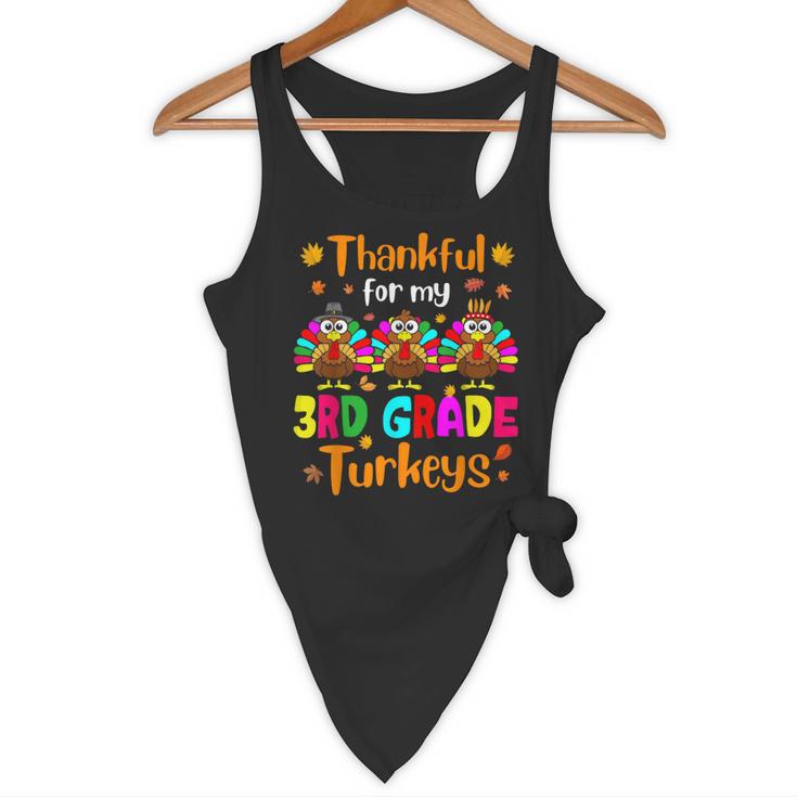 Thankful For My 3rd Grade Turkeys Thanksgiving Teacher Kids Flowy Tank, novelty gifts, funny gifts Thankful For My 3rd Grade Turkeys Thanksgiving Teacher Kids Flowy Tank, novelty gifts, funny gifts