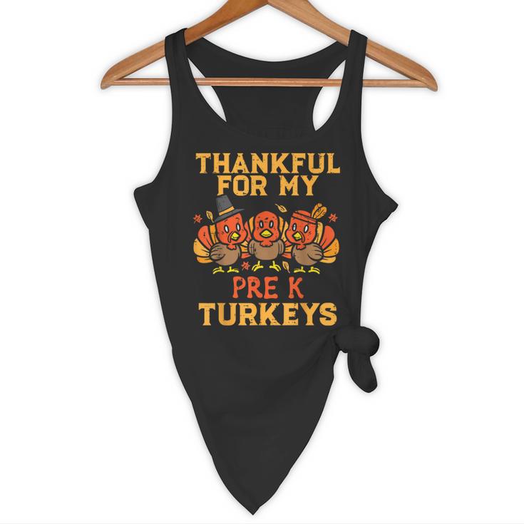 Thankful For My Pre K Turkeys Teacher Thanksgiving Men Women Flowy Tank, novelty gifts, funny gifts Thankful For My Pre K Turkeys Teacher Thanksgiving Men Women Flowy Tank, novelty gifts, funny gifts