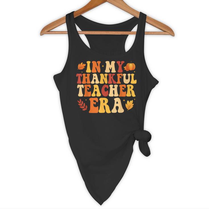 In My Thankful Teacher Era Autumn Thanksgiving Fall Season Flowy Tank, novelty gifts, funny gifts In My Thankful Teacher Era Autumn Thanksgiving Fall Season Flowy Tank, novelty gifts, funny gifts