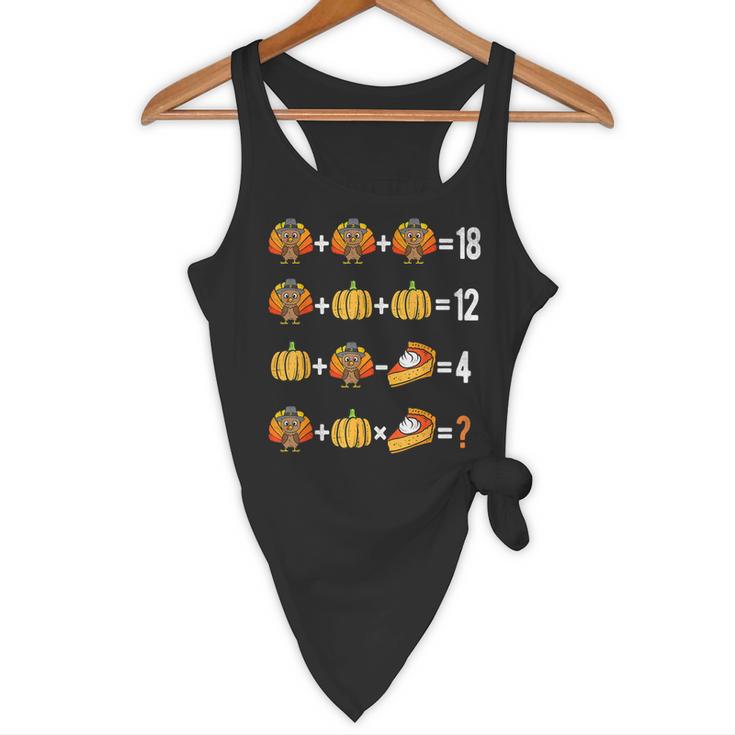 Thanksgiving Order Of Operations Thanksgiving Math Teacher Flowy Tank, novelty gifts, funny gifts