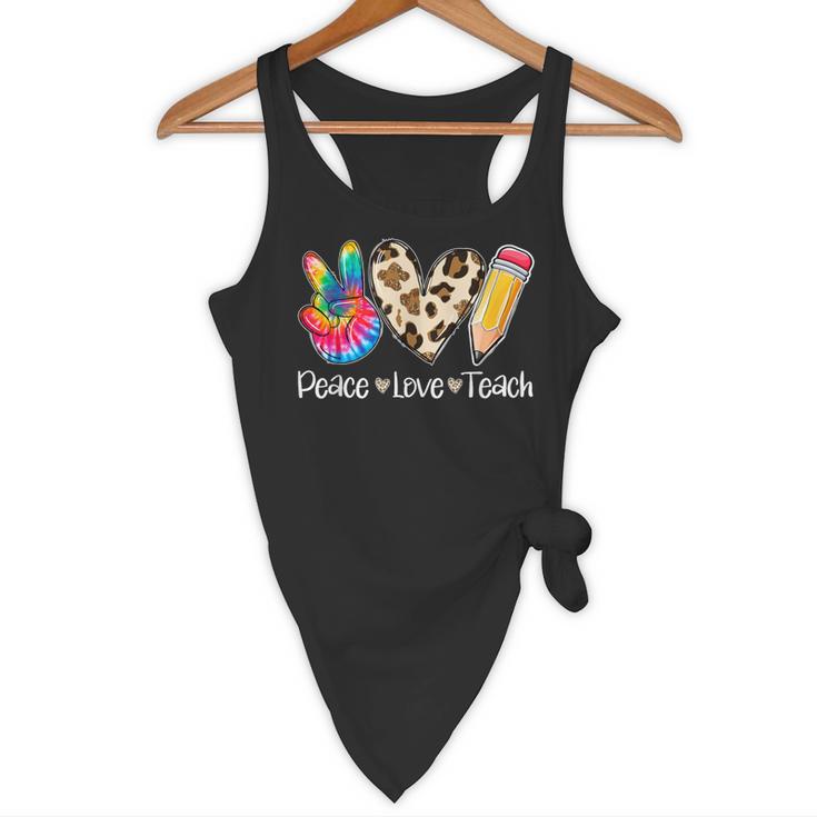 Tie Dye Hippie Peace Love Teach Teacher Appreciation Flowy Tank, novelty gifts, funny gifts Tie Dye Hippie Peace Love Teach Teacher Appreciation Flowy Tank, novelty gifts, funny gifts