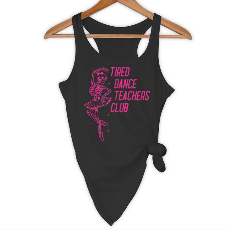 Tired Dance Teachers Club Dance Lover Flowy Tank, novelty gifts, funny gifts Tired Dance Teachers Club Dance Lover Flowy Tank, novelty gifts, funny gifts