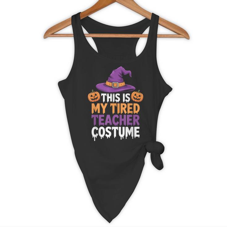 This Is My Tired Teacher Costume Halloween Flowy Tank, novelty gifts, funny gifts This Is My Tired Teacher Costume Halloween Flowy Tank, novelty gifts, funny gifts