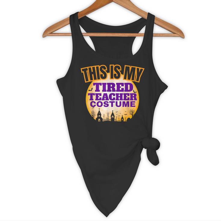 This Is My Tired Teacher Costume Halloween Teachers Flowy Tank, novelty gifts, funny gifts This Is My Tired Teacher Costume Halloween Teachers Flowy Tank, novelty gifts, funny gifts