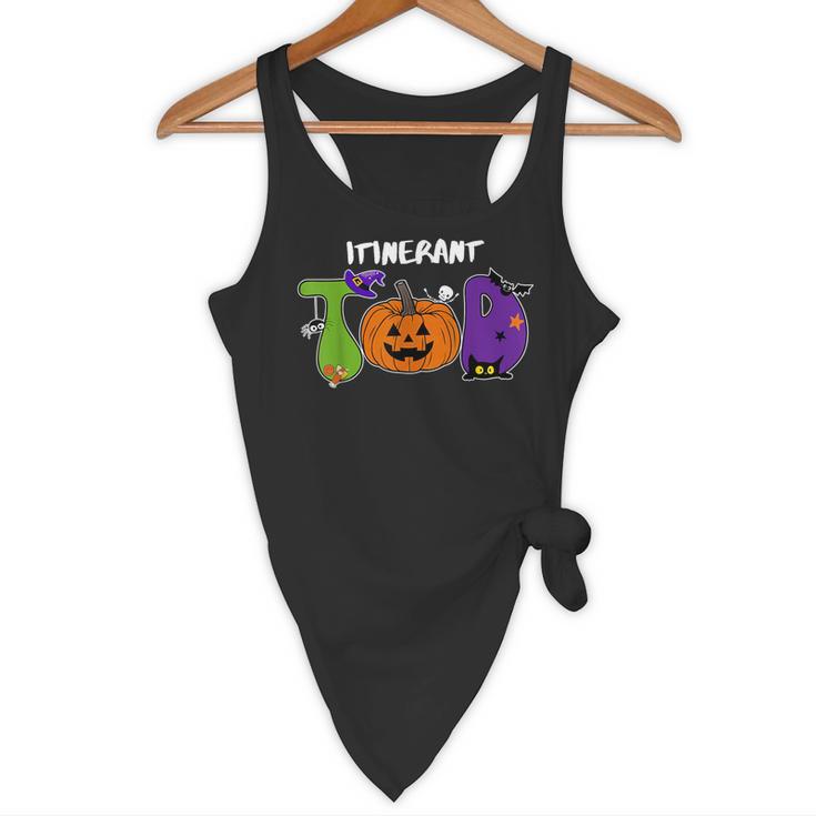 TOD Itinerant Teacher Of The Deaf Halloween ASL Interpreters Flowy Tank, novelty gifts, funny gifts