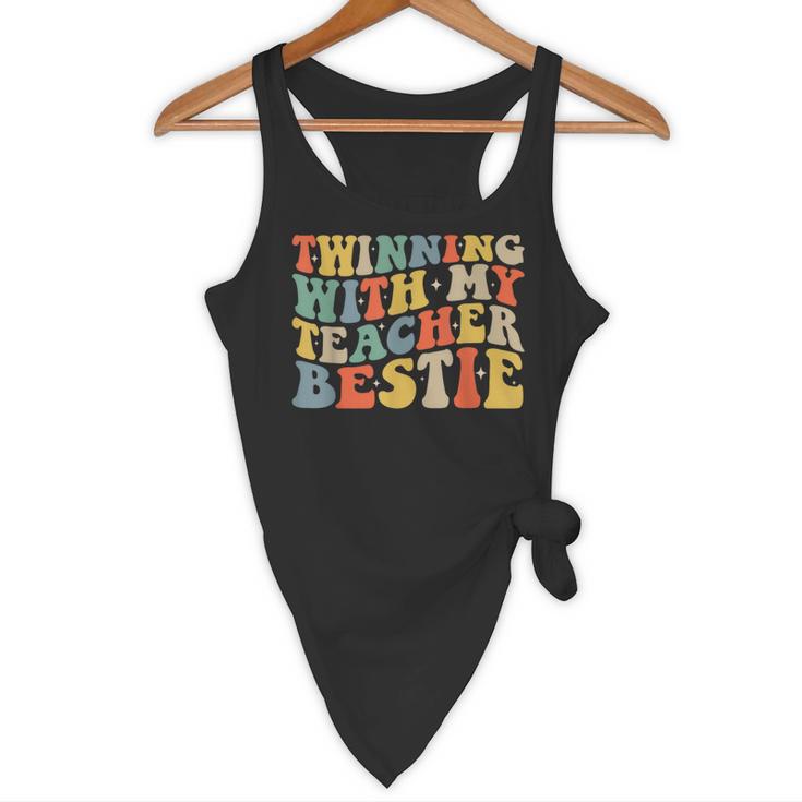 Twin Day Friends Teacher Twinning With My Bestie Matching Flowy Tank, novelty gifts, funny gifts Twin Day Friends Teacher Twinning With My Bestie Matching Flowy Tank, novelty gifts, funny gifts