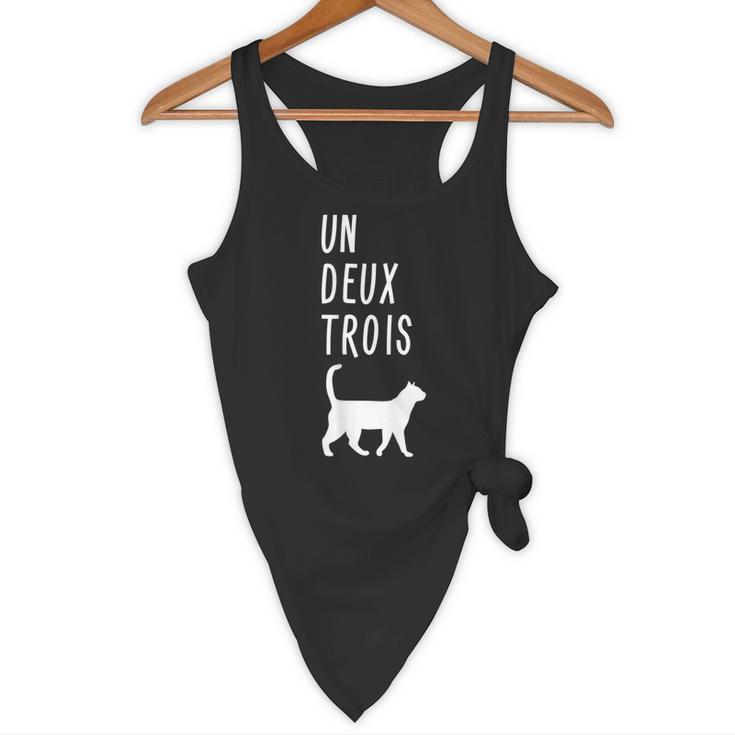 Un Deux Trois Cat Shirt French Teacher Flowy Tank, novelty gifts, funny gifts Un Deux Trois Cat Shirt French Teacher Flowy Tank, novelty gifts, funny gifts
