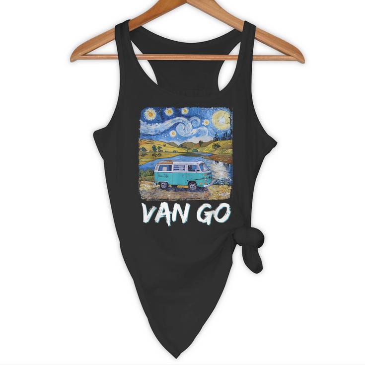 Van Go Retro Vanlife Art Teacher Flowy Tank, novelty gifts, funny gifts Van Go Retro Vanlife Art Teacher Flowy Tank, novelty gifts, funny gifts