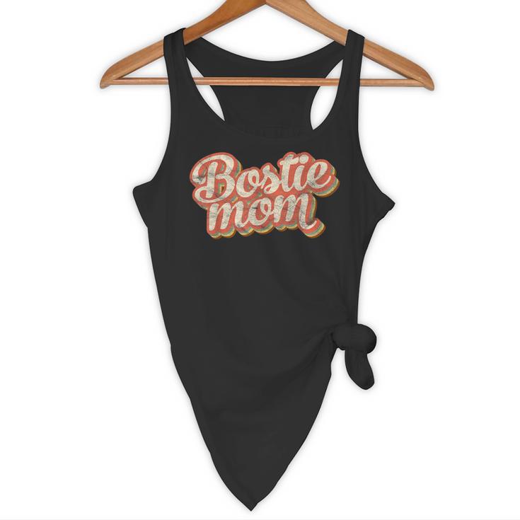 Vintage Boston Terrier Mom Dog Lover Pet Bostie Mama Men Women Girls Kids Flowy Tank, novelty gifts, funny gifts