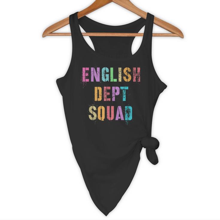 Vintage ENGLISH DEPT SQUAD Back To School Teacher Student Flowy Tank, novelty gifts, funny gifts