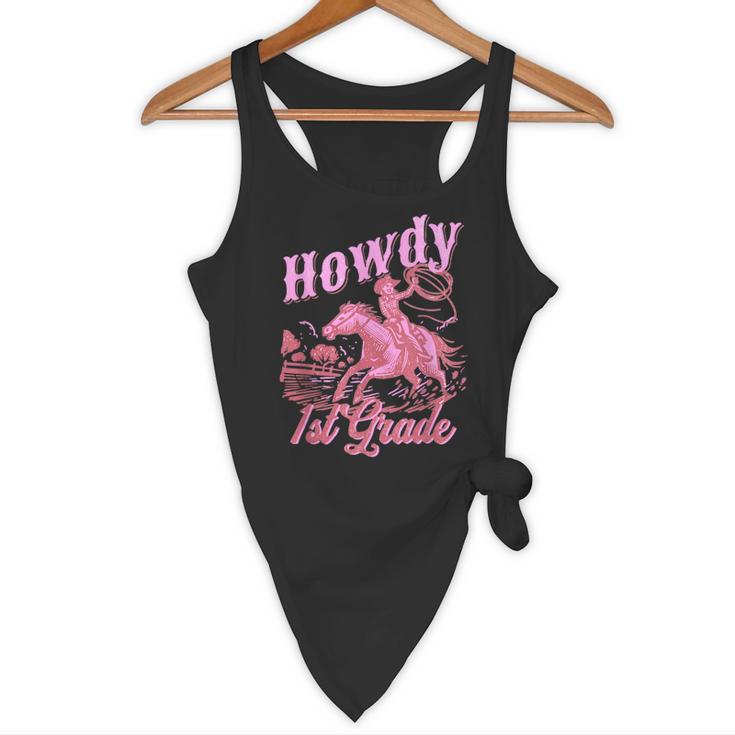 Vintage Howdy First Grade Cowgirl Teacher Western School Flowy Tank, novelty gifts, funny gifts Vintage Howdy First Grade Cowgirl Teacher Western School Flowy Tank, novelty gifts, funny gifts
