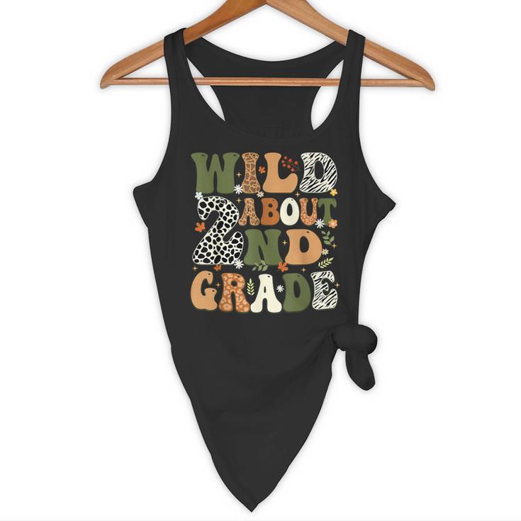 Wild About 2nd Grade Teacher Student First Day Of School Flowy Tank, novelty gifts, funny gifts Wild About 2nd Grade Teacher Student First Day Of School Flowy Tank, novelty gifts, funny gifts
