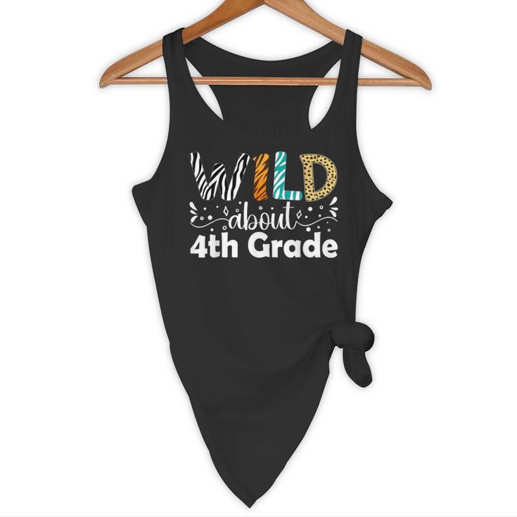 Wild About 4th Grade First Day Of School Teacher Student Flowy Tank, novelty gifts, funny gifts Wild About 4th Grade First Day Of School Teacher Student Flowy Tank, novelty gifts, funny gifts