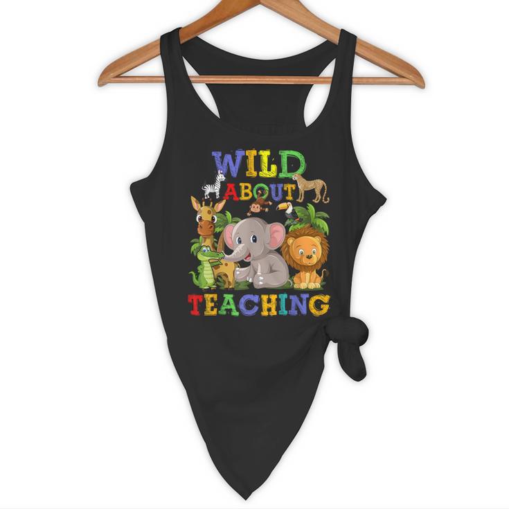 Wild About Teaching Safari Jungle School Teacher Flowy Tank, novelty gifts, funny gifts Wild About Teaching Safari Jungle School Teacher Flowy Tank, novelty gifts, funny gifts