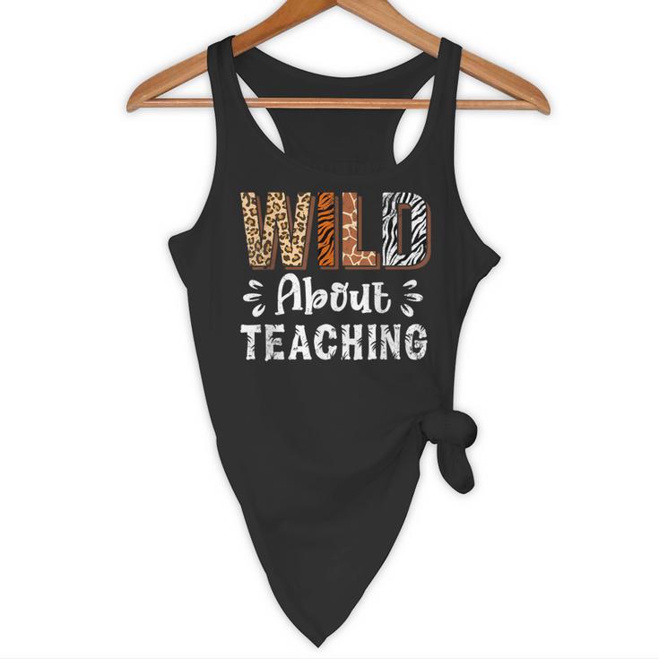 Wild About Teaching Teacher Lover Animals Leopard Zebra Flowy Tank, novelty gifts, funny gifts Wild About Teaching Teacher Lover Animals Leopard Zebra Flowy Tank, novelty gifts, funny gifts