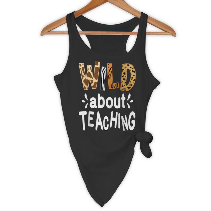 Wild About Teaching Teacher Student First Day Of School Flowy Tank, novelty gifts, funny gifts Wild About Teaching Teacher Student First Day Of School Flowy Tank, novelty gifts, funny gifts