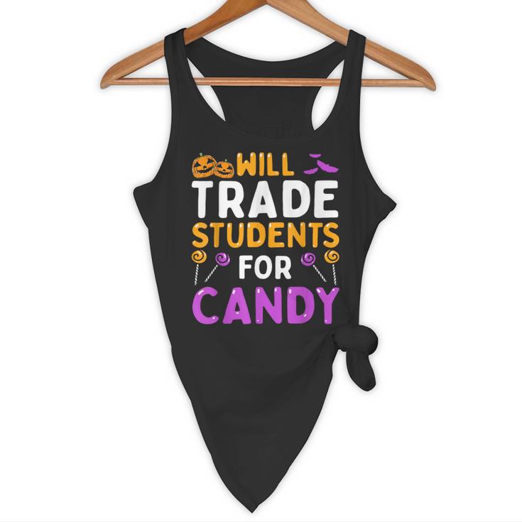 Will Trade Students For Candy Cute Halloween Costume Teacher For Men Women Kids Flowy Tank, novelty gifts, funny gifts Will Trade Students For Candy Cute Halloween Costume Teacher For Men Women Kids Flowy Tank, novelty gifts, funny gifts