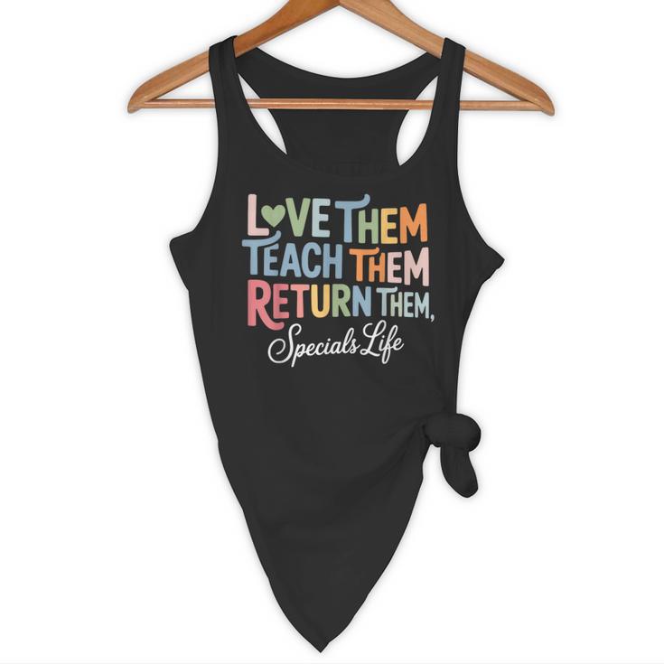 Women Teach Them Love Them Return Them Specials Teacher Life Flowy Tank, novelty gifts, funny gifts Women Teach Them Love Them Return Them Specials Teacher Life Flowy Tank, novelty gifts, funny gifts