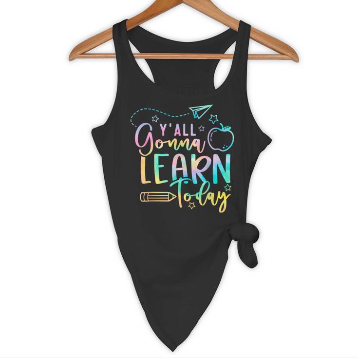 Y'All Gonna Learn Today Back To School Teacher Kids Flowy Tank, novelty gifts, funny gifts Y'All Gonna Learn Today Back To School Teacher Kids Flowy Tank, novelty gifts, funny gifts