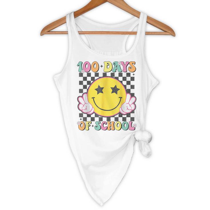 100th Day Of School Teacher Kids 100 Days Of School Flowy Tank, novelty gifts, funny gifts