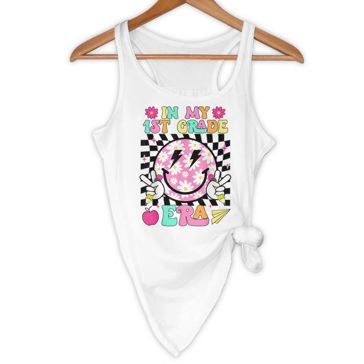 In My 1st Grade Era Smile Face Back To School Teacher Kid Flowy Tank, novelty gifts, funny gifts