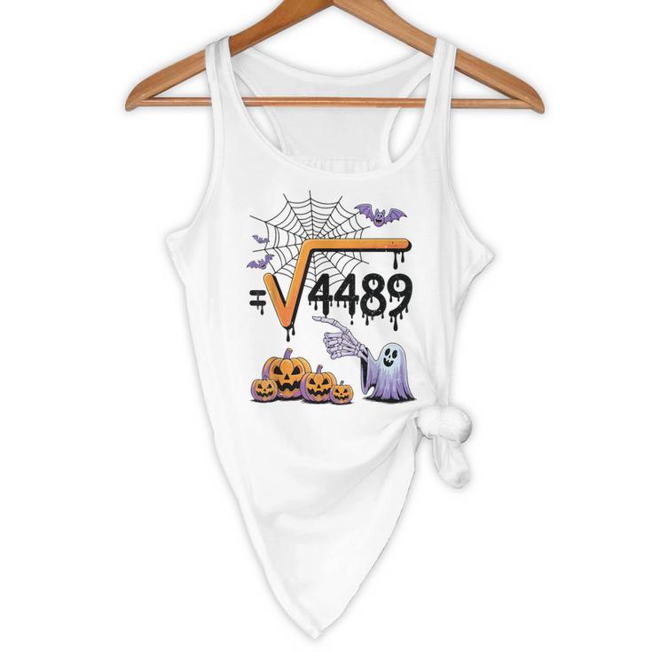 4489 Square Root 67 Math Teacher Halloween Costume Professor Flowy Tank, novelty gifts, funny gifts