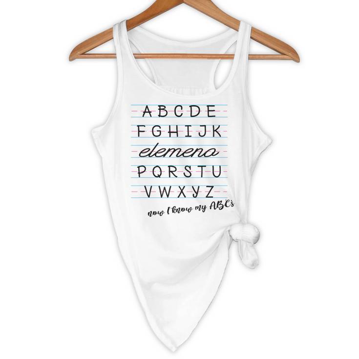 ABC Elemeno Shirt Alphabet Kindergarten Preschool Teacher Flowy Tank, novelty gifts, funny gifts ABC Elemeno Shirt Alphabet Kindergarten Preschool Teacher Flowy Tank, novelty gifts, funny gifts