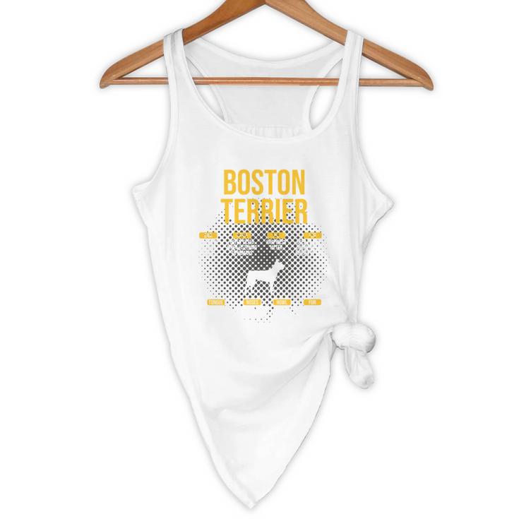 Anatomy Of Boston Terrier Dog Lover Flowy Tank, novelty gifts, funny gifts