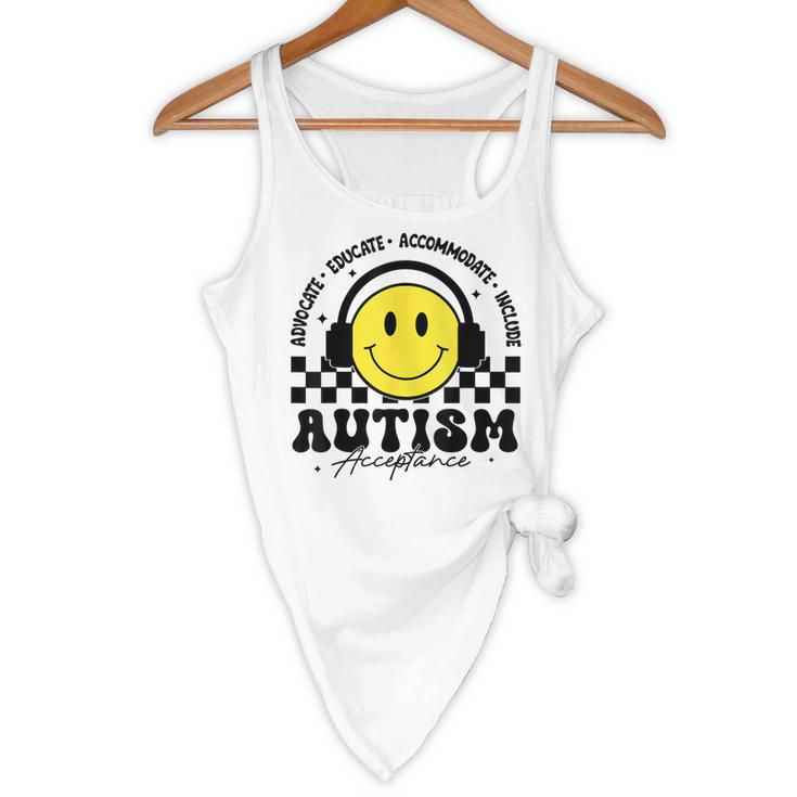 Autism Awareness Acceptance Special Education Teacher Kids Flowy Tank, novelty gifts, funny gifts Autism Awareness Acceptance Special Education Teacher Kids Flowy Tank, novelty gifts, funny gifts