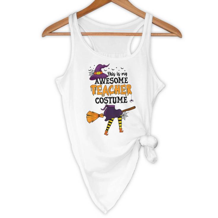 This Is My Awesome Teacher Costume Halloween Witch Flowy Tank, novelty gifts, funny gifts This Is My Awesome Teacher Costume Halloween Witch Flowy Tank, novelty gifts, funny gifts