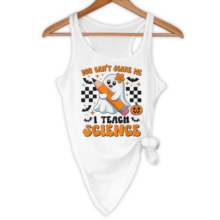 You Can't Scare Me I Teach Science Retro Teacher Halloween Flowy Tank, novelty gifts, funny gifts You Can't Scare Me I Teach Science Retro Teacher Halloween Flowy Tank, novelty gifts, funny gifts