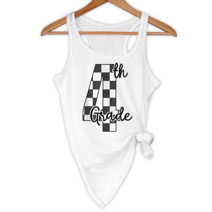 Checkered Fourth Grade Back To School Teachers Students Flowy Tank, novelty gifts, funny gifts Checkered Fourth Grade Back To School Teachers Students Flowy Tank, novelty gifts, funny gifts