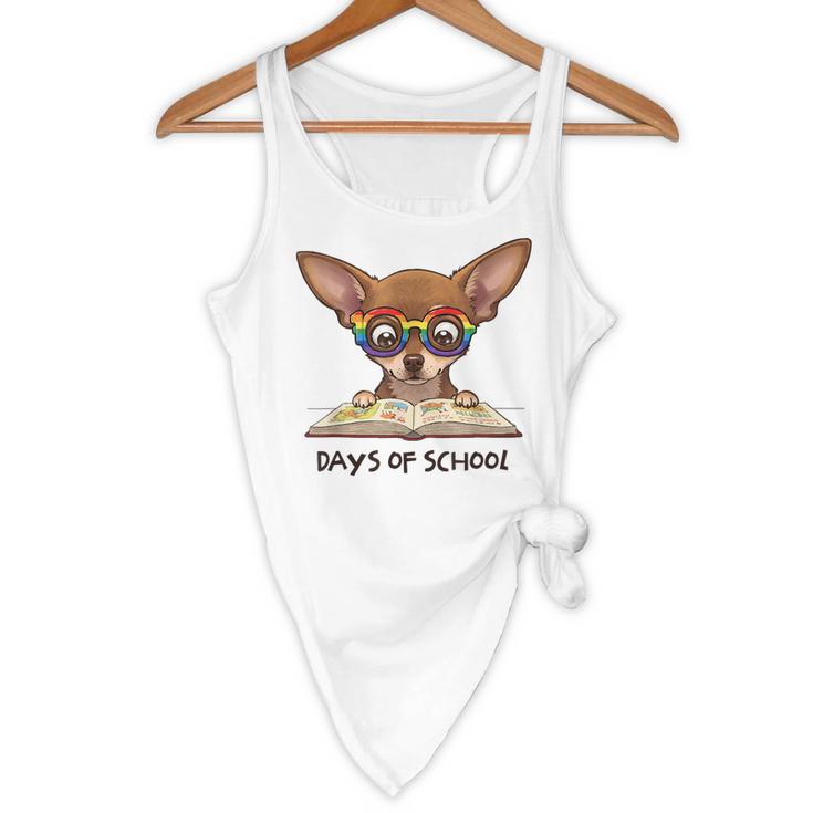 Chihuahua 100 Days Of School Rainbow Glasses Teacher Flowy Tank, novelty gifts, funny gifts Chihuahua 100 Days Of School Rainbow Glasses Teacher Flowy Tank, novelty gifts, funny gifts