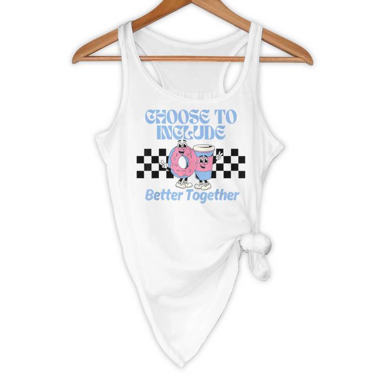 Choose To Include Special Education Teacher Autism Awareness Flowy Tank, novelty gifts, funny gifts Choose To Include Special Education Teacher Autism Awareness Flowy Tank, novelty gifts, funny gifts